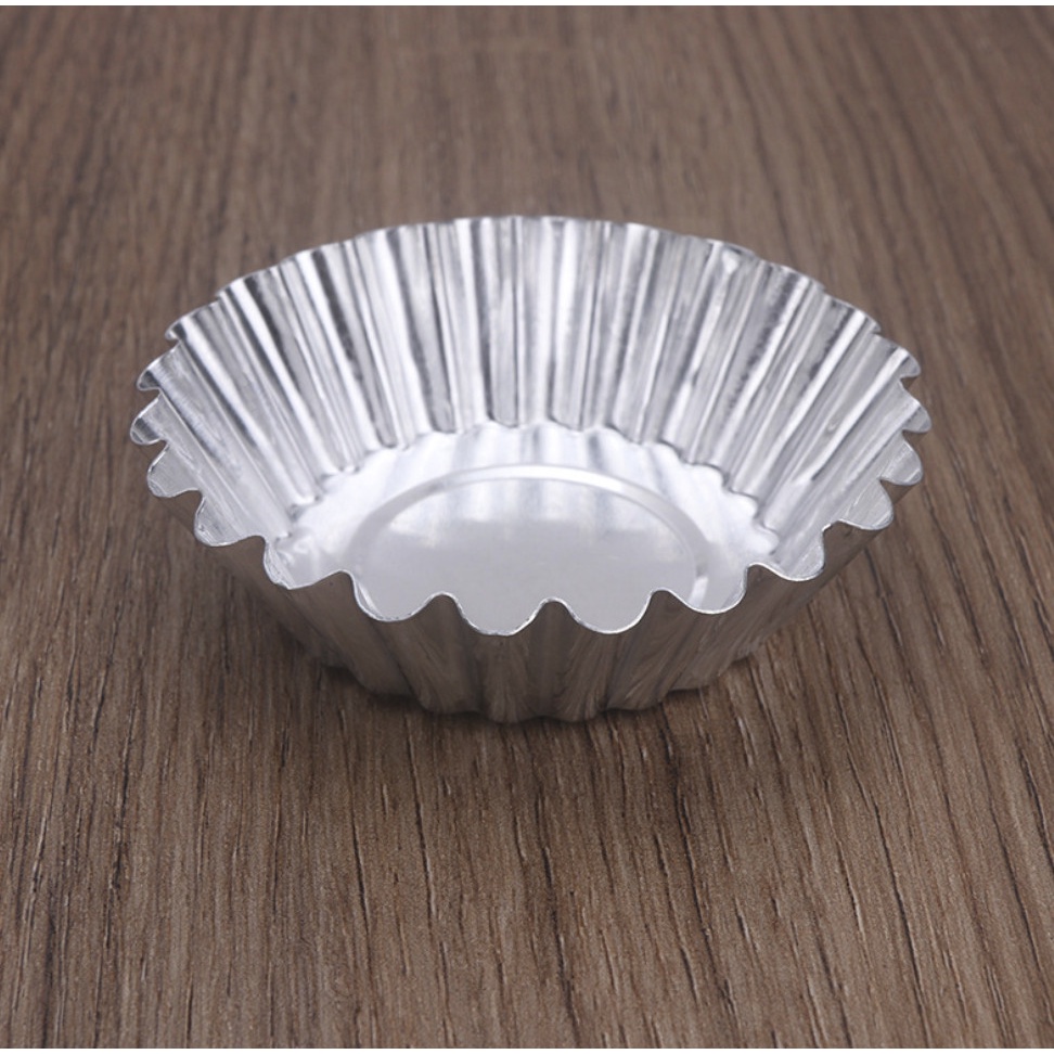 Set 5 khuôn bánh tart trứng khuôn bánh bò nhôm hoặc dùng đổ rau câu đong sương