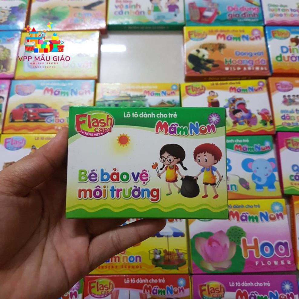 - Flash Card song ngữ Anh Việt – Lô tô cho trẻ mầm non [Liên hệ chọn mẫu]