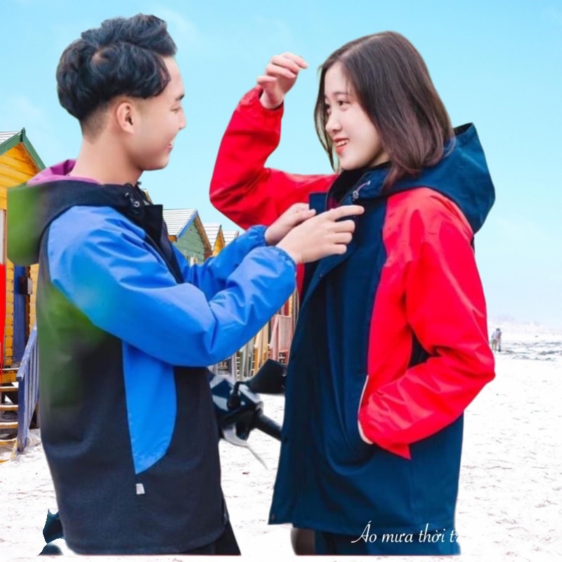 Áo Mưa Bộ 2 Lớp Chống Thấm Nước 98% Kiêm Áo Gió Rét Đi Phượt Xe Máy Thời Trang Tiện Lợi