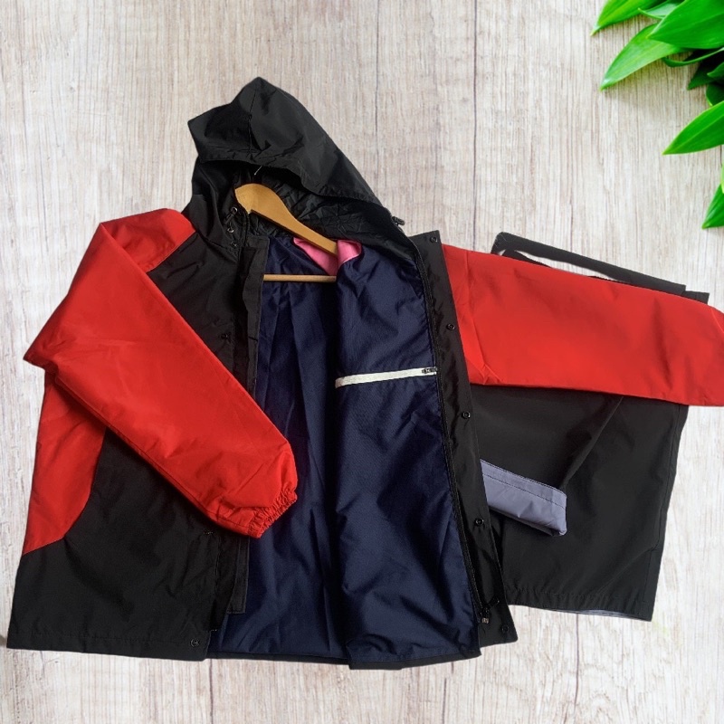 Áo Mưa Bộ 2 Lớp Chống Thấm Nước 98% Kiêm Áo Gió Rét Đi Phượt Xe Máy Thời Trang Tiện Lợi