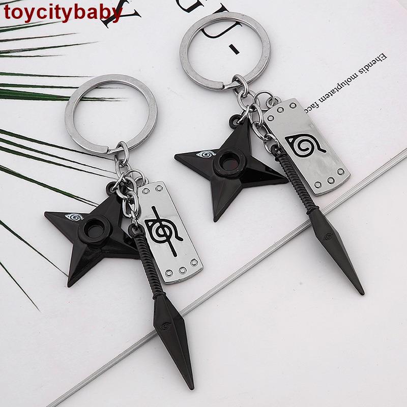 Móc Khóa Kim Loại Hình shuriken kunai Trong Naruto