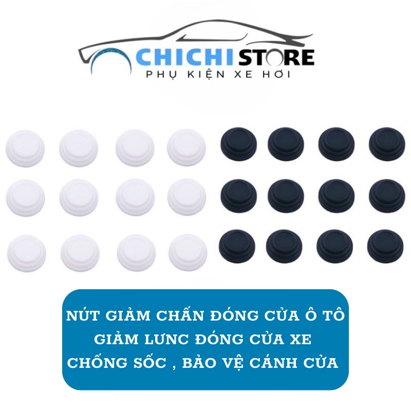 Nút giảm chấn đóng cửa ô tô cao su giảm lực đóng, phụ kiện ô tô ChiChi