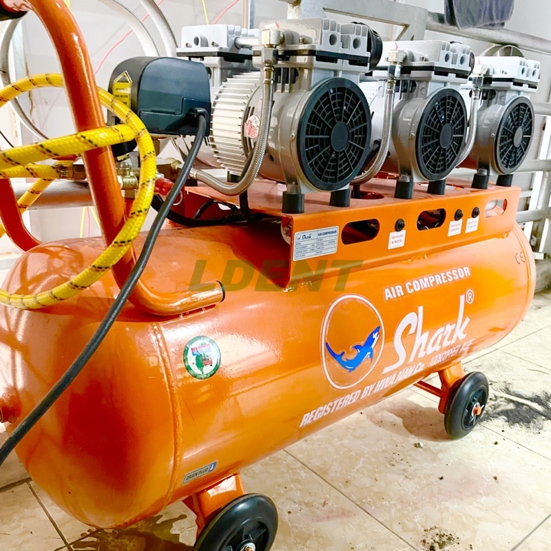 Máy Nén Khí - Máy Hơi Shark SKD-100N 3 Đầu Nén 100 Lít - Thiết Bị Khí Nén