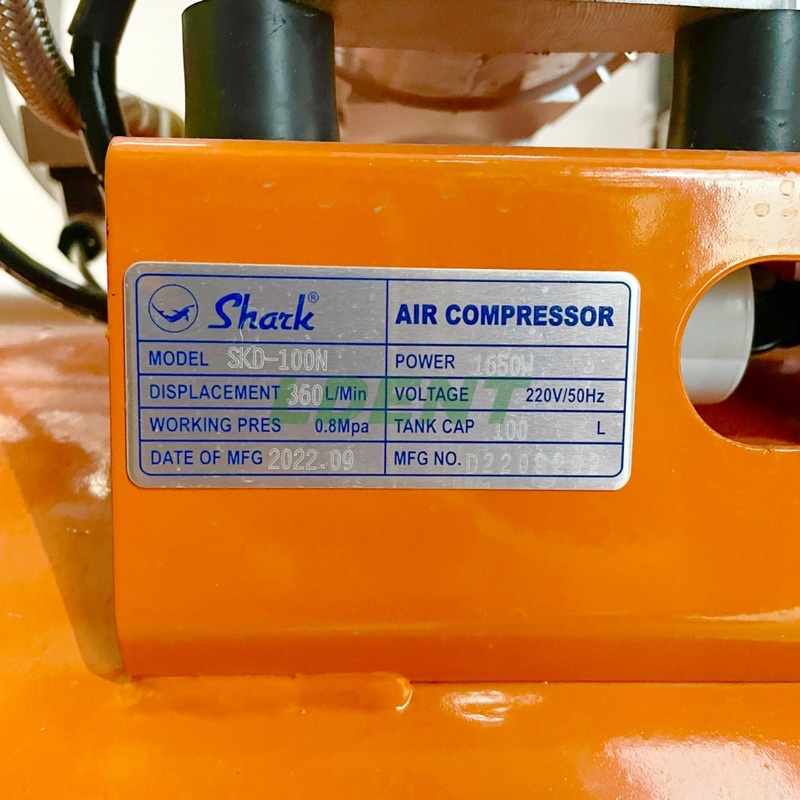 Máy Nén Khí - Máy Hơi Shark SKD-100N 3 Đầu Nén 100 Lít - Thiết Bị Khí Nén