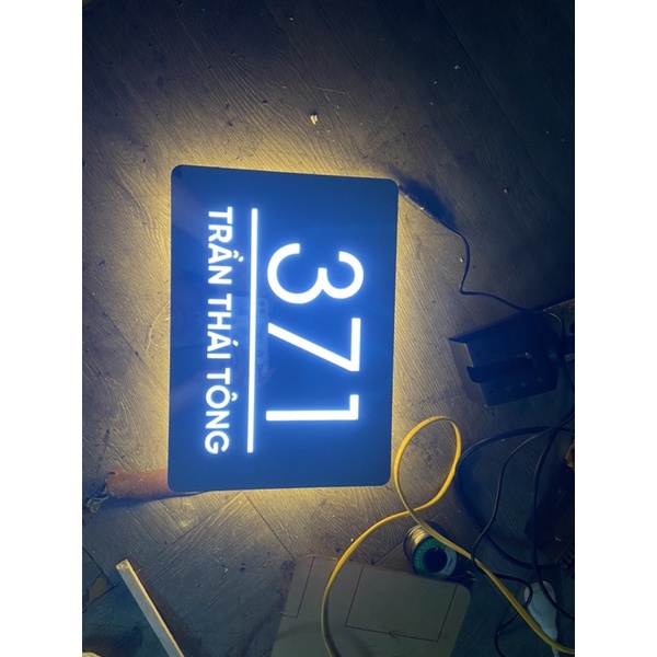 [In Thanh Phong] Đèn Led biển số nhà thiết kế theo yêu cầu