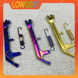 Chân chống nghiêng inox đặc kèm lò xo gắn được cho nhiều loại xe