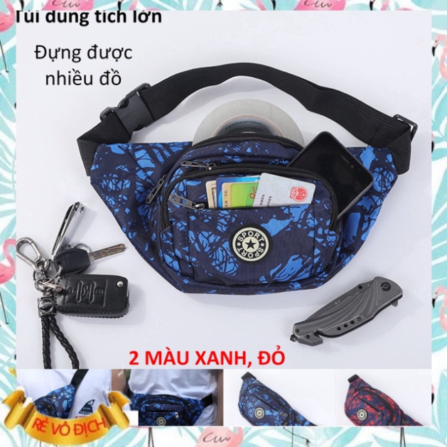 Túi đựng laptop đi bộ Sport dạ dày T009 túi xách tay hông túi xách tay dây lưng đi bộ túi xách tay bụng trang điểm hncs1
