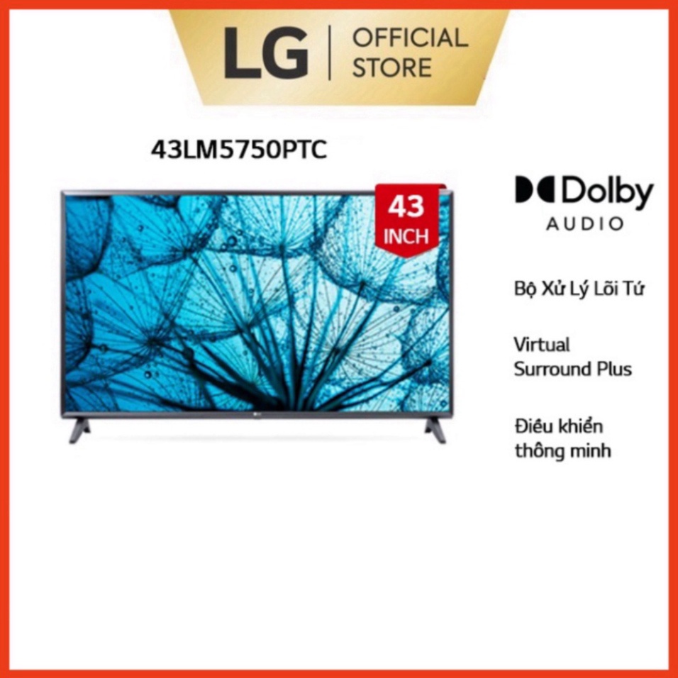 NEW Smart FHD Tivi LG 43 Inch 43LM5750PTC ThinQ AI - Model 2021 - Miễn phí lắp đặt ( sale ) Miễn phí giao hàng . .