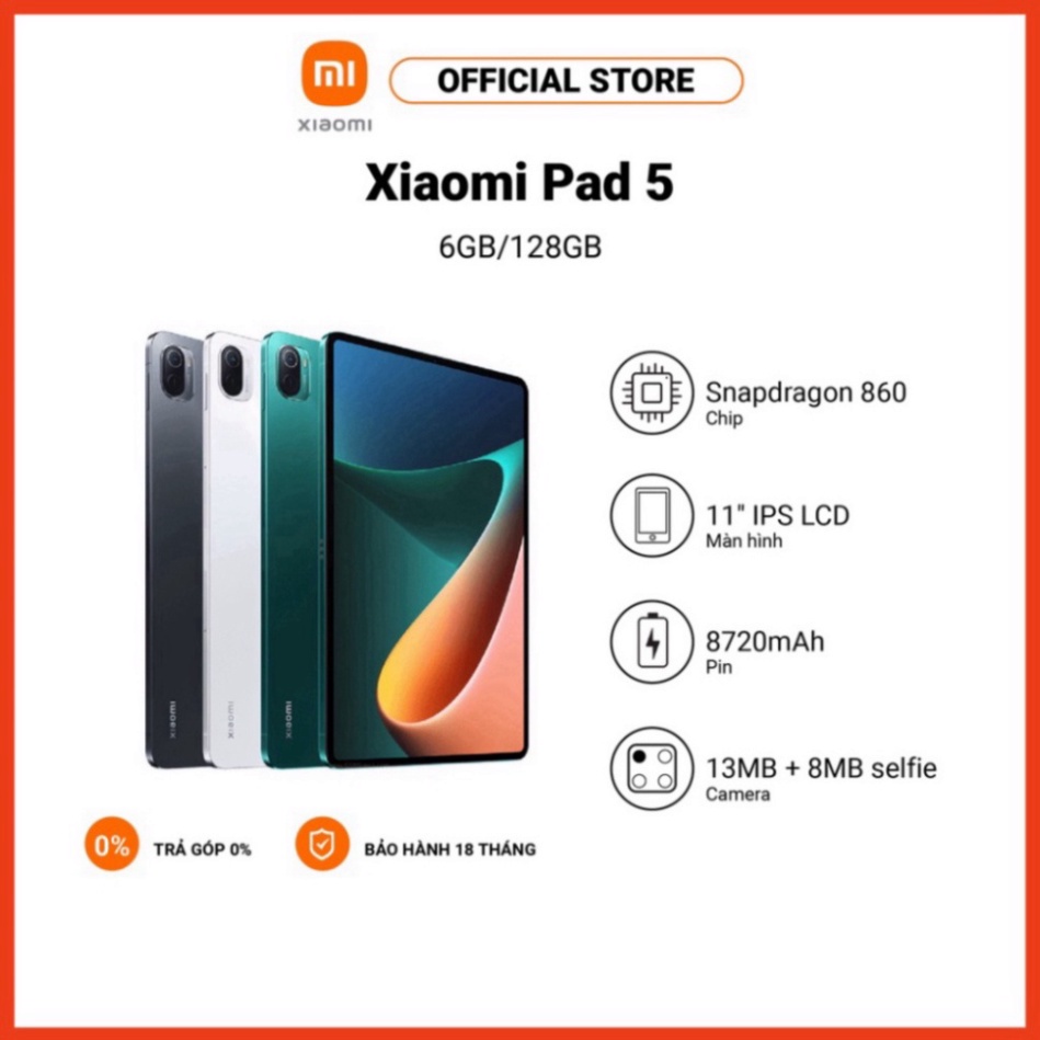 NEW Máy tính bảng Xiaomi Pad 5 MH WQHD+ 120Hz l Bốn loa stereo l Snapdragon™ 860 ( sale ) Miễn phí giao hàng . .