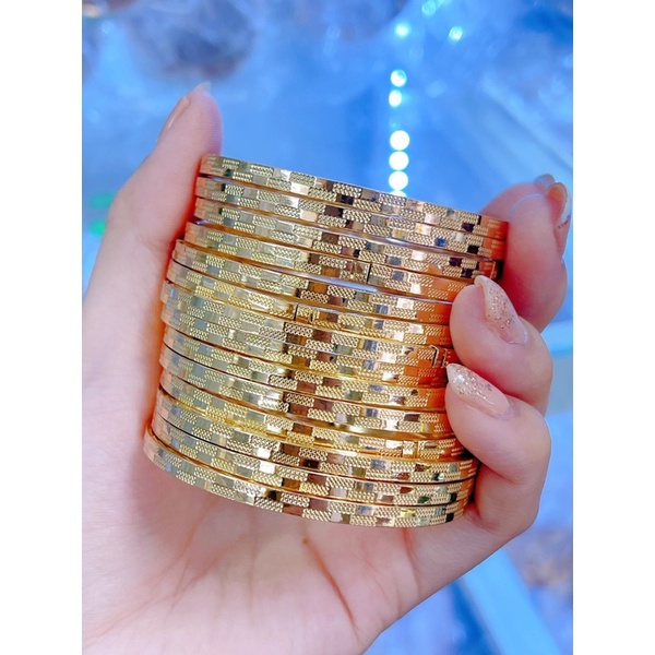 Vòng ximen đồng vạn lý dài đeo bao bền xà bông mỗi ngày ký hiệu 18k khoá lưỡi gà