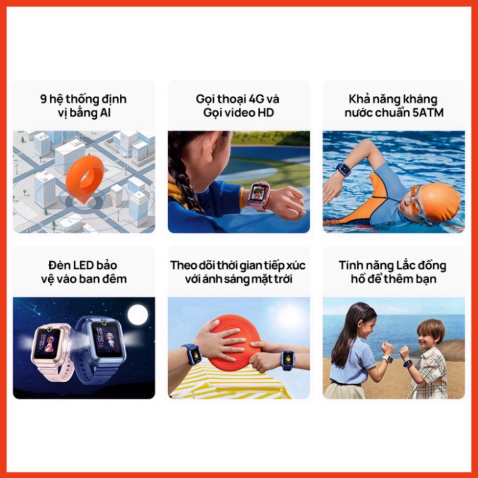 NEW Đồng Hồ Thông Minh Trẻ Em HUAWEI WATCH KID 4 Pro | Gọi video HD | GPS bằng AI ( sale ) Miễn phí giao hàng . .