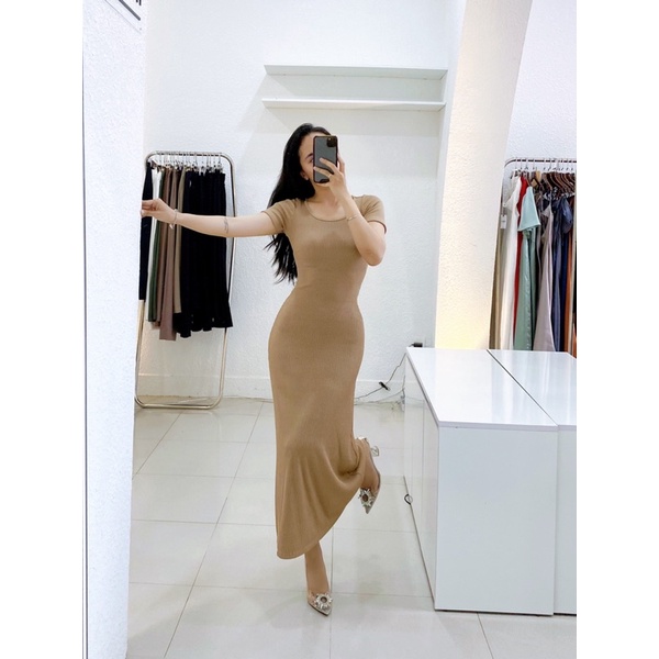ĐẦM BODY THUN CỔ TRÒN
