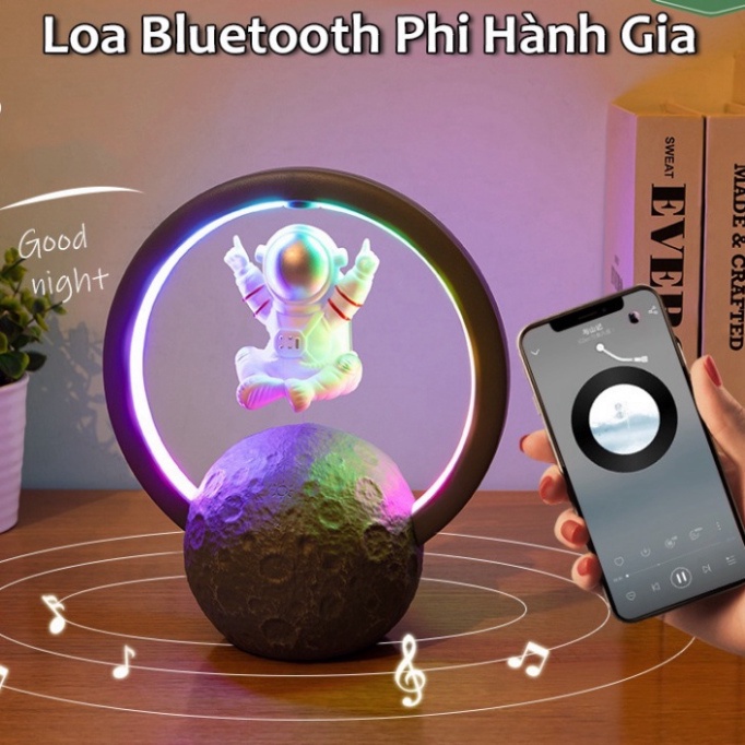 Loa Bluetooth Phi Hành Gia Led Theo Nhạc,Bass Cực Mạnh,Âm Thanh Vòm Tương Thích Điện Thoại,Tivi,Laptop HOT New New