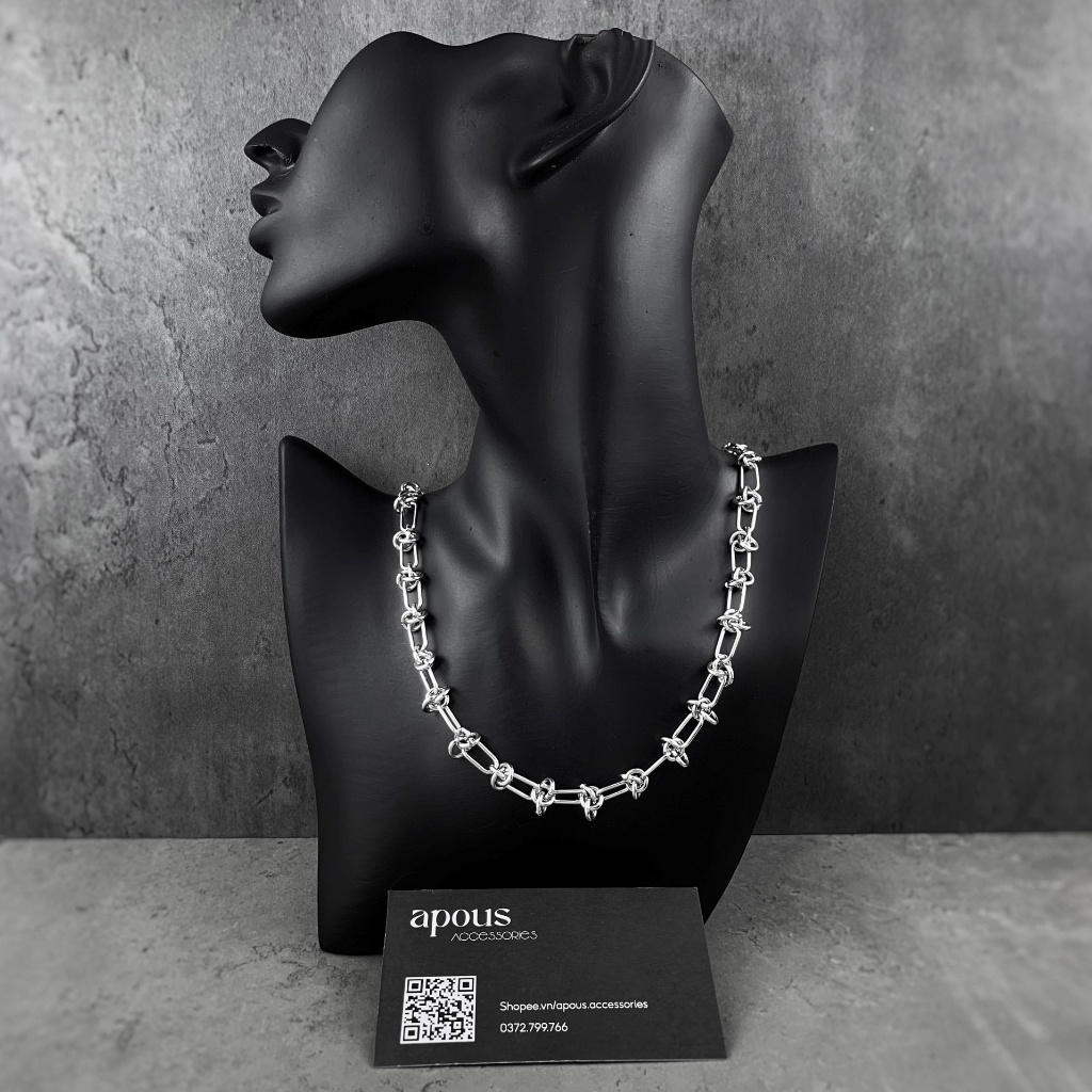 Dây chuyền nam nữ Xích Thời trang DC098 - Thép Titan - Phụ kiện trang sức Unisex Apous