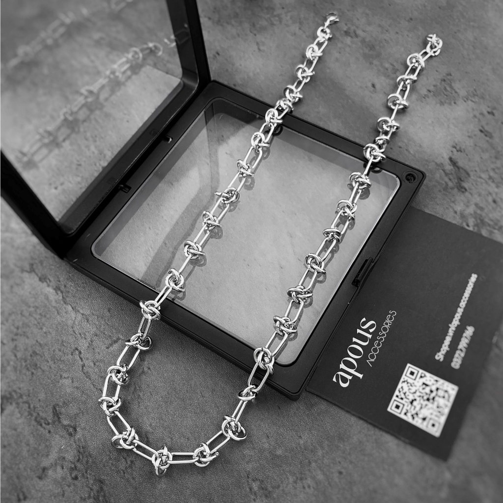 Dây chuyền nam nữ Xích Thời trang DC098 - Thép Titan - Phụ kiện trang sức Unisex Apous