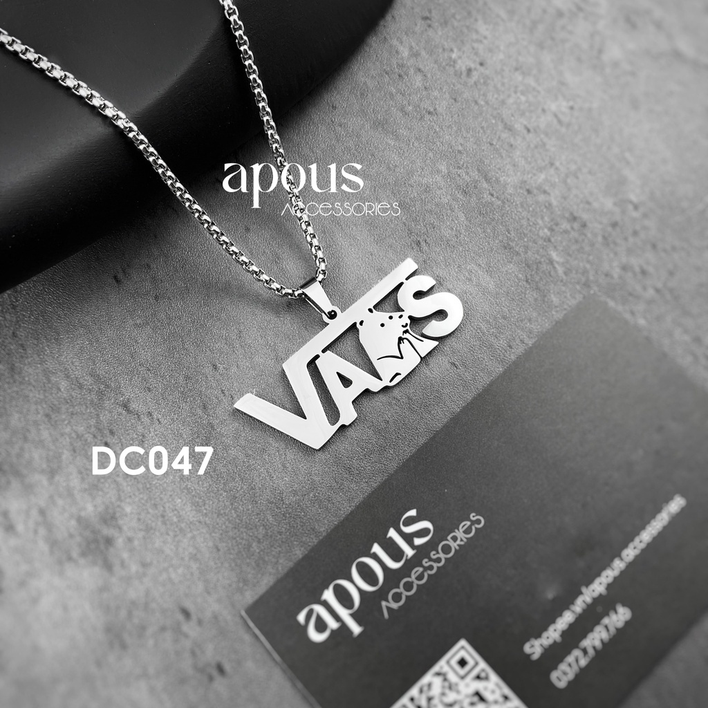 Dây chuyền nam nữ Mặt Thrasher DC045 - Thép Titan - Phụ kiện trang sức Unisex Apous