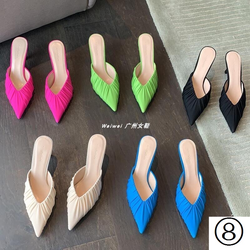 Weiweiwei Dép Cao Gót Mũi Nhọn Thời Trang Mùa Hè Cho Nữ