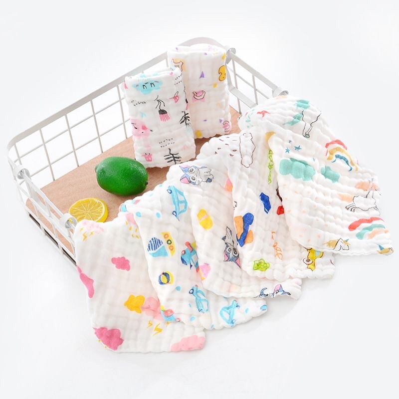 Khăn sữa 6 lớp sợi tre cho bé (1 chiếc)