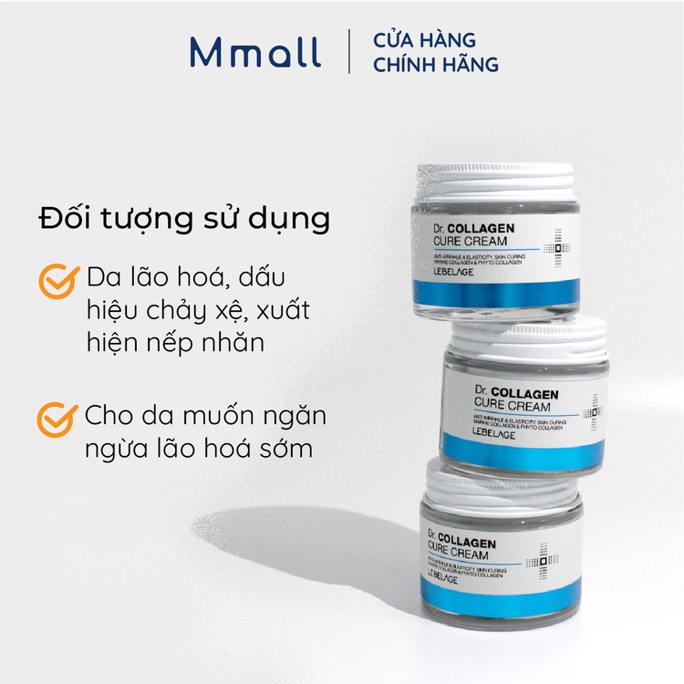 Kem dưỡng ẩm collagen Hàn Quốc Lebelage Dr. Collagen Cure Cream chống lão hoá ngừa vết nhăn dùng ngày và đêm 70ml