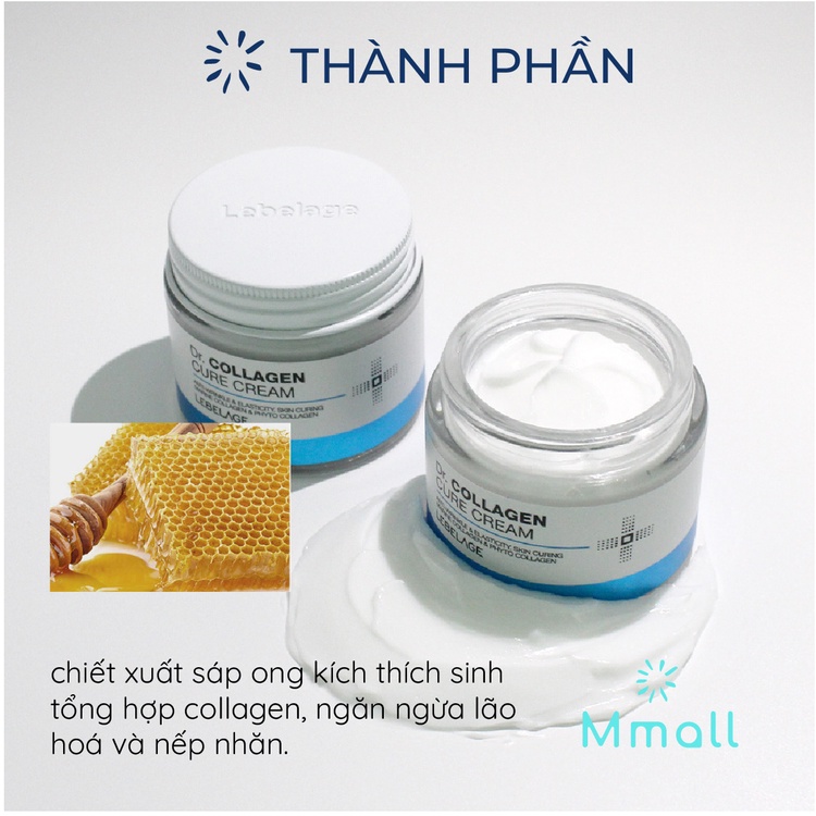 Kem dưỡng ẩm collagen Hàn Quốc Lebelage Dr. Collagen Cure Cream chống lão hoá ngừa vết nhăn dùng ngày và đêm 70ml