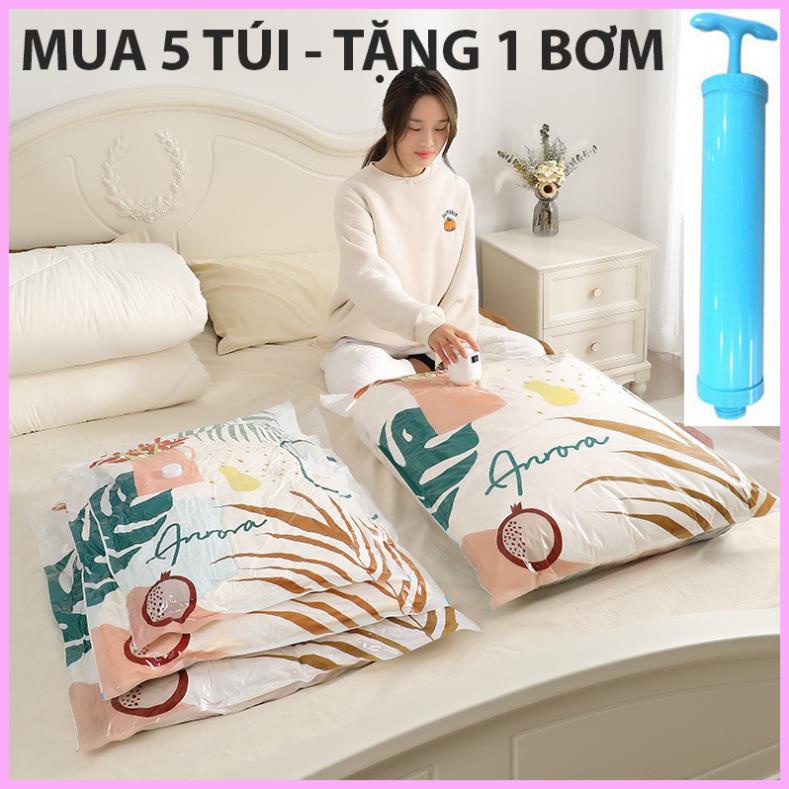 Túi hút chân không đựng quần áo, túi hút chân không chứa chăn, gối,...