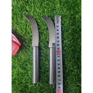dao lưỡi liềm cán inox mini