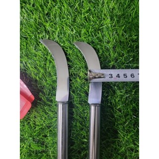 dao lưỡi liềm cán inox mini