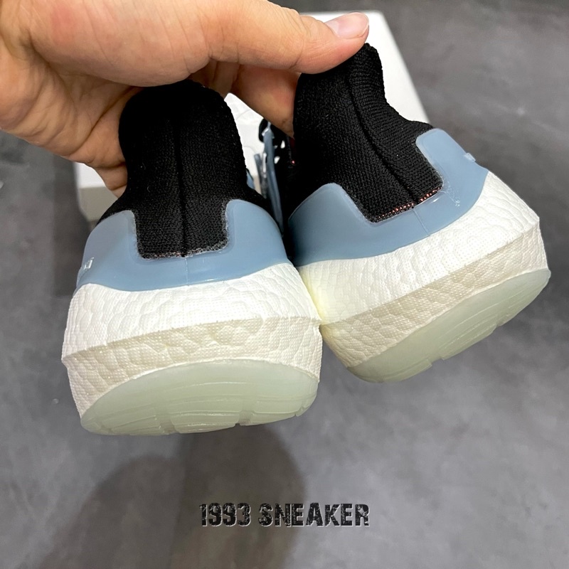 Giày chạy Ultra boost đen xanh full box| Đế hạt nén