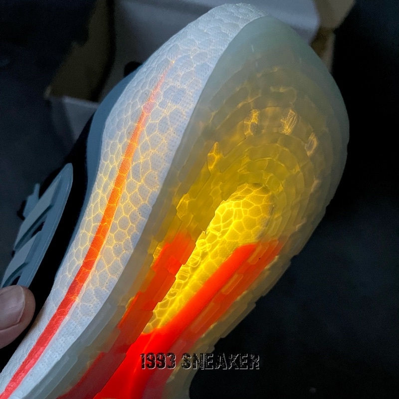 Giày chạy Ultra boost đen xanh full box| Đế hạt nén