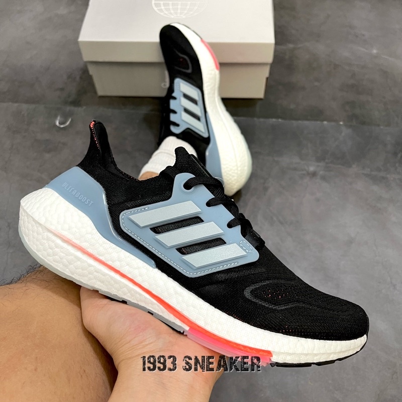 Giày chạy Ultra boost đen xanh full box| Đế hạt nén