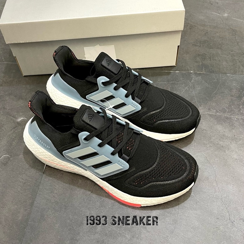 Giày chạy Ultra boost đen xanh full box| Đế hạt nén