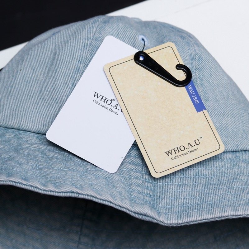 Mũ nón bucket jean gấu thời thượng Unisex