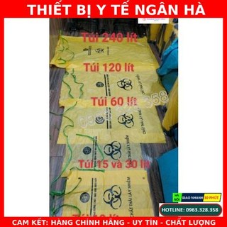Túi đựng rác y tế, túi nilon 15 lit, 30 lít đựng rác thải y tế màu vàng theo thông tư bộ y tế