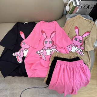  Set bộ cotton khô 3158 loại 1 form rộng tay lỡ - Thỏ Tai Dài