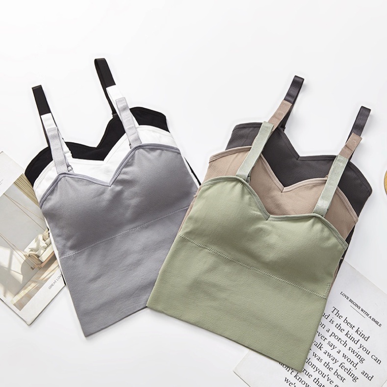 Áo Bra Áo Ngực Nữ Hàn Quốc Thấm Hút Tốt - Chất Cotton Mềm Mại, Hở Lưng Gợi Cảm, Cho Tập Gym, Yoga, Thể Thao A031