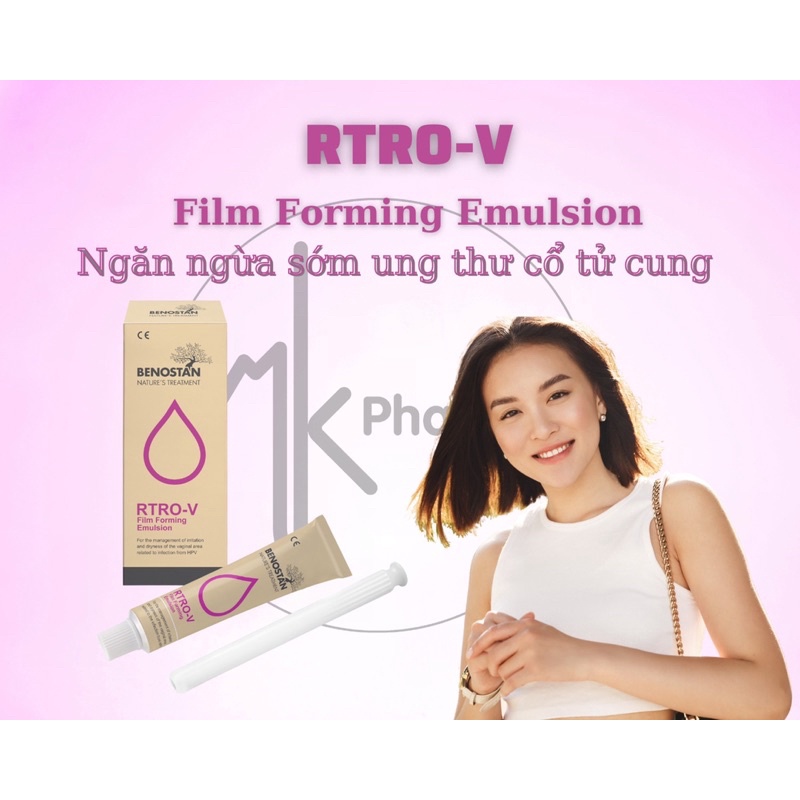 Th.ải trừ H.P.V â.m đạ.o, ngừa u.n.g t.h.ư cổ t.ử cung bằng RTRO-V Film Forming Emulsion tại nhà