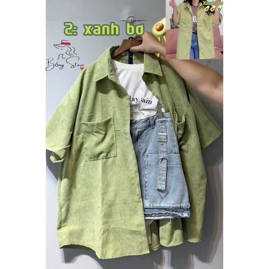 Áo sơ mi nhung mùa hè