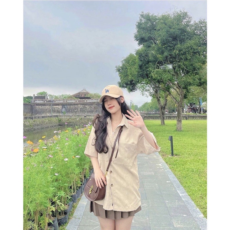 Áo sơ mi nhung mùa hè