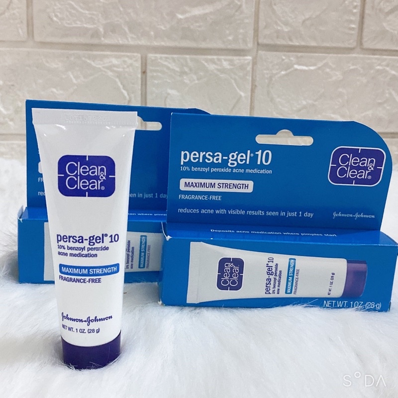 Gel ngừa mụn siêu tốc Clean & Clear Persa Gel Maximum Strength 28g
