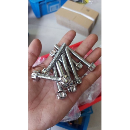 Ốc 8li đầu trụ Salaya 8li15 8li20 8li25 8li30 8li40 8li50 8li60 gắn pát heo gác chân v.v...