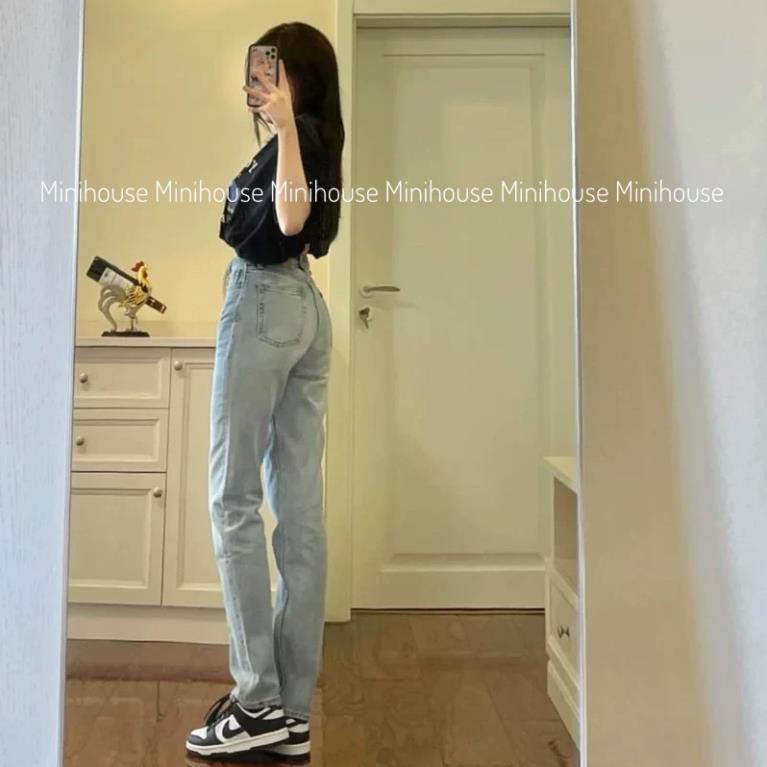 free ship1 Quần ống suông mài râu mèo cạp trễ oke | BigBuy360 - bigbuy360.vn