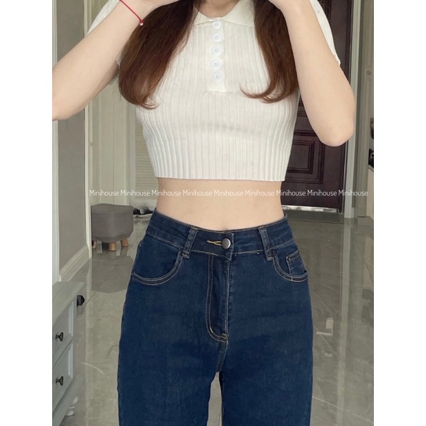 free ship1 Quần bò gập gấu chất co dãn xanh đậm oke | BigBuy360 - bigbuy360.vn