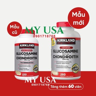 Viên uống bổ khớp❤️ Viên uống Glucosamine 1500mg & chondroitin 1200mg 280 viên - Glucosamin Kirkland