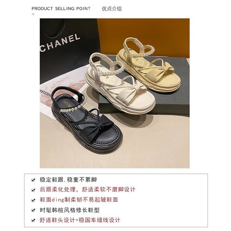 Sandal Hở Ngón Mùa Hè 2023 Phong Cách Mới Trọng Lượng Nhẹ Kích Thước 42 Cho Nữ