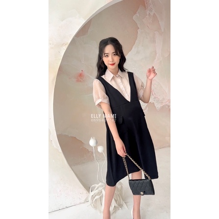 ( 40kg - 95kg) Đầm Bầu , Suông Liền 2 Túi Nắp Form Dễ Mặc Thoải Mái Suốt Thai Kì &amp; Sau Sinh ( Kèm Ảnh Thật + Video )