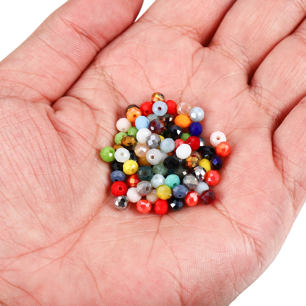 Set 70-300 Hạt Xỏ Lỗ 3 / 4 / 6 / 8mm Dùng Để Làm Đồ Trang Sức Thủ Công