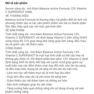 Serum làm sáng da Vitamin C 12%