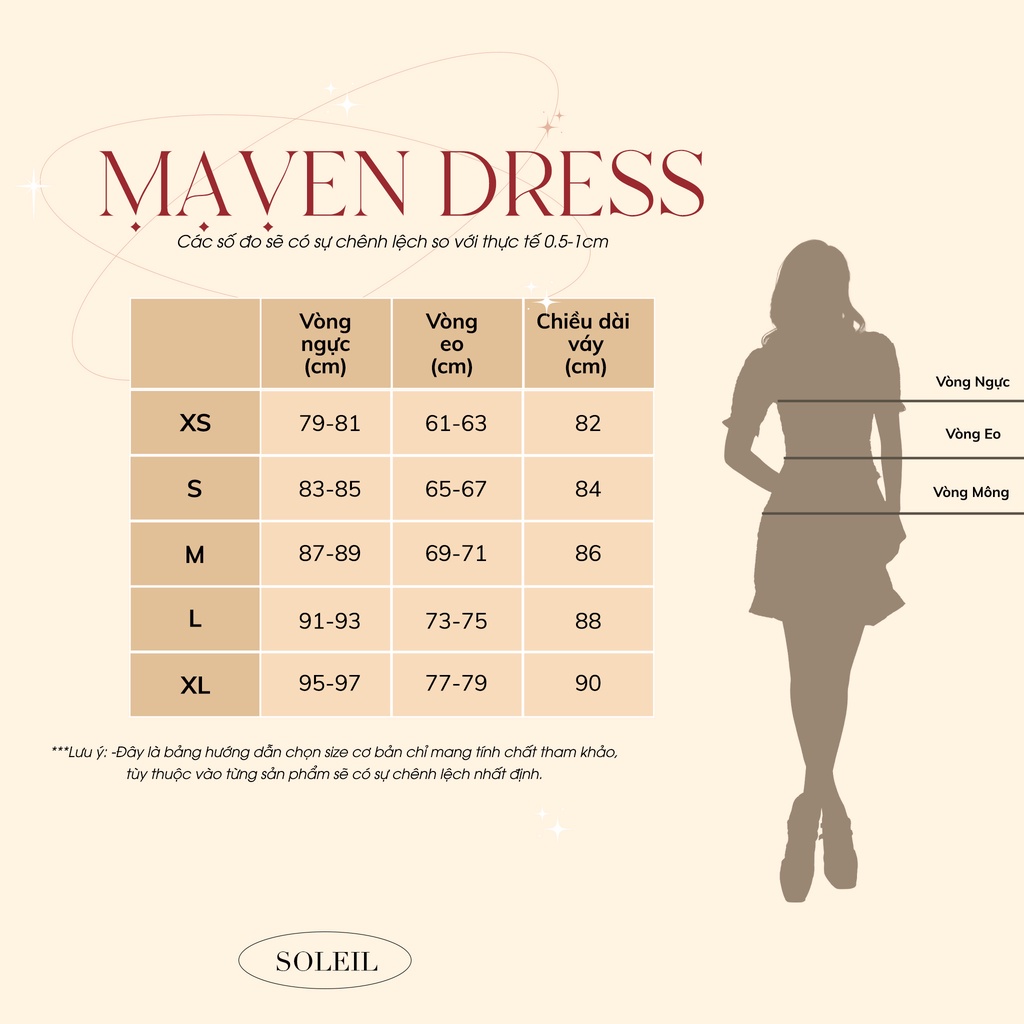 Váy Dạ Tweed Nữ Thiết Kế Công Sở Dài Tay SOLEIL ROOM Cổ V Phối Sơ Mi Dày Dặn Thanh Lịch MAVEN DRESS