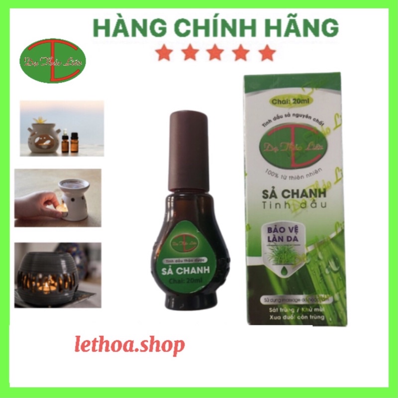 Tinh dầu sả chanh nguyên chất xông cảm, đuổi muỗi xông phòng khử mùi Dạ Thảo Liên CHÍNH HÃNG