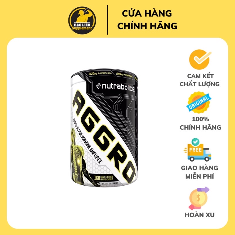 Viên Aggro Tăng Hocmon Nam Bổ Sung Tăng Test Giúp Tăng Cơ Tăng Sinh lý Nam Nutrabolics Test Aggro 168 Viên